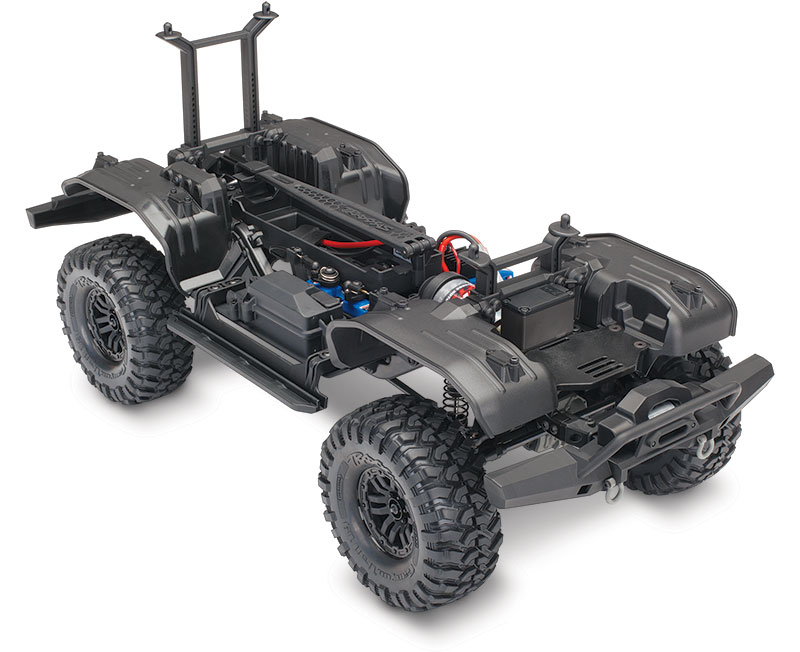 TRX-4 Crawler Kit (#82016-4) Dreiviertel-Chassis (zusammengebaut dargestellt)