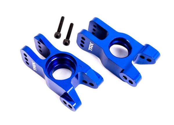 Radträger 6061-T6 Aluminium blau hinten l/r