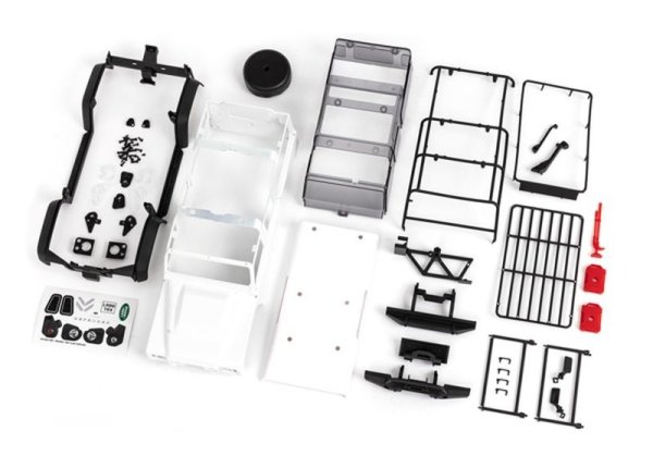 Karosserie TRX-4M Defender weiß komplett