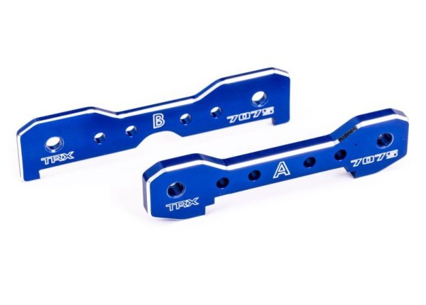 Querlenker-Halter 7075-T6 Aluminium blau vorne