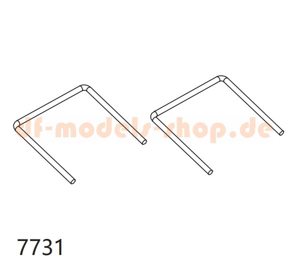 DF Models 7731 Querlenkerbefestigung