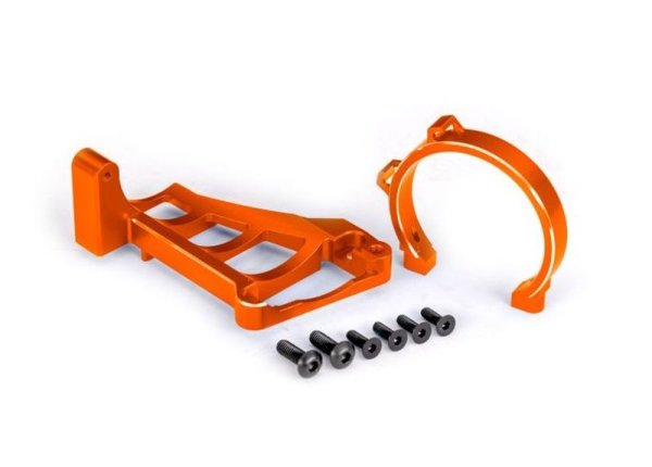 Motorhalter orange Alu für TRX3483