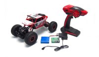 AME-22195 Conqueror "White-Red" 4WD RTR 1:18 Rock Crawler