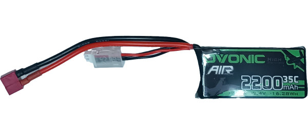 2x Lipo Akku 2S - 7,4 Volt - 2200mAh - T-Plug