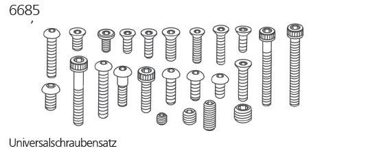 Universalschraubensatz 1:8 Top Line