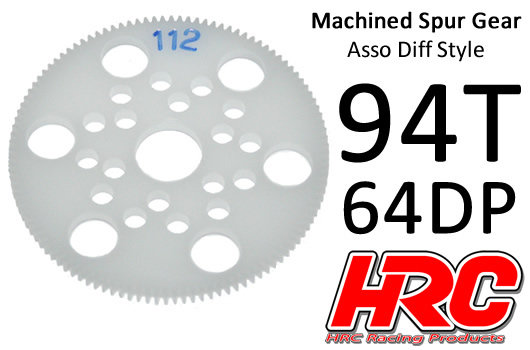 Hauptzahnrad - 64DP - Low Friction Gefräst Delrin - Diff Style -  94Z