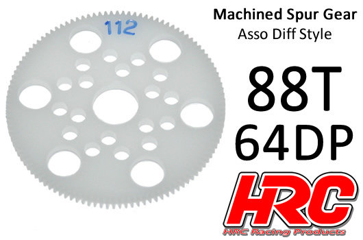 Hauptzahnrad - 64DP - Low Friction Gefräst Delrin - Diff Style -  88Z