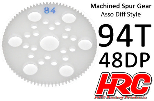 Hauptzahnrad - 48DP - Low Friction Gefräst Delrin - Diff Style -  94Z