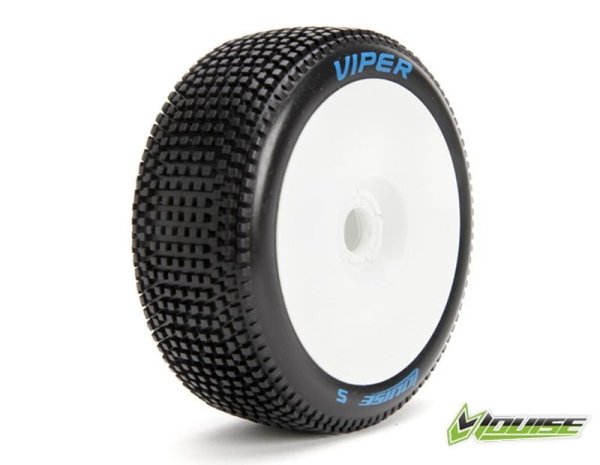 B-Viper Reifen soft auf Felge weiß 17mm (2)