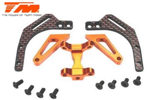 Option Part - E4D-MF - Aluminum 7075 - Upper Deck Support - Orange