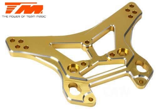 Tuningteil - E6 Trooper / Trooper II / E6 III - Aluminium Gold eloxiert - Stossdämpferbrücke 6.3mm (V/H)