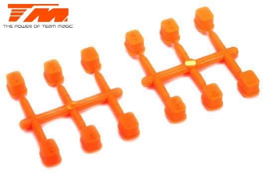 Ersatzteil - E4RS III / E4RS4 - Querlenkerhalter Inserts Satz (0, 0.2, 0,4) - Orange