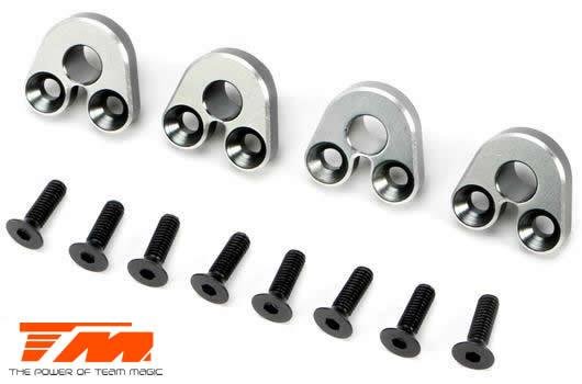 Option Part - E5 - Aluminum Pivot Ball Mount - Titanium (4 pcs)