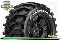 LOUT3298B X-Cyclone MFT-Reifen soft auf Felge schwarz 24mm (2)