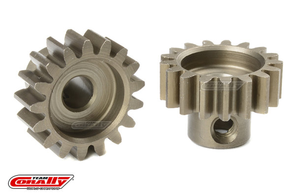 Team Corally - M1.0 Motorritzel - Stahl gehärtet - 17 Zähne - Welle 5mm