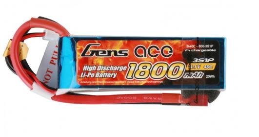 Lipo Akku Gens ace 1800 mAh 11,1V 40C 3S1P