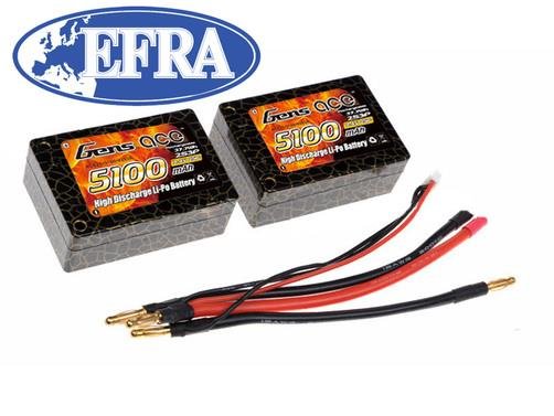 Lipo Akku Gens ace 5100 mAh 7,4V 25C 1S3P