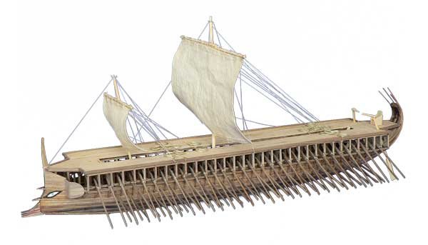 Griechische Trireme 1:72 Baukasten