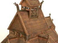 KR-21210 Gol Stabkirche 1:87 Baukasten