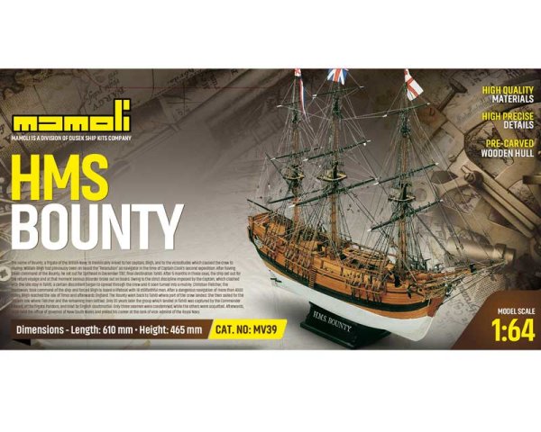 HMS Bounty Bausatz 1:64 Mamoli