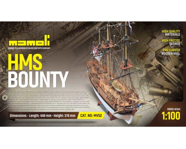 HMS Bounty  Bausatz 1:100 Mamoli