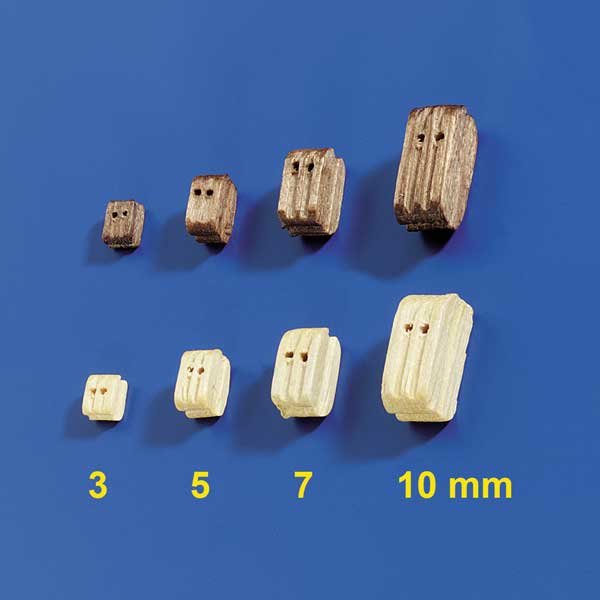 Doppelblöcke 3mm (10 Stück)