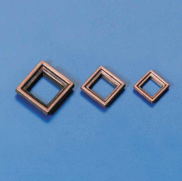 Stückpfortenrahmen Metall 8x8mm(10)