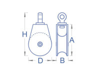 Messingbl&ouml;cke 12 mm (2 Stk)