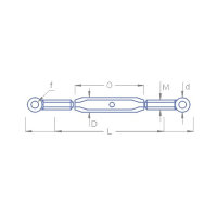 Wantenspanner &Ouml;senschrauben M1x8 mm (2)