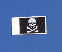 Flagge Totenkopf 20x30 mm (2)