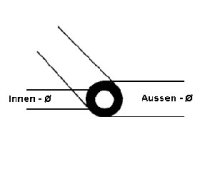 TB-3 Rohre ABS 2,4x1,3x375mm (15)