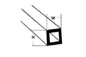 ST-4 Halbrund-Profil ABS 3,2x3,2x375mm (7)