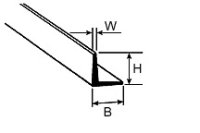 AFS-5 Winkelprofil 4,8x4,8x610mm (5)