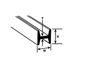 HFS-5 H-Profil 4x4x375mm (6)