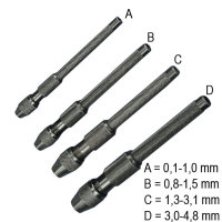 Bohrerhalter  0,1-4,8mm  (4er Satz)