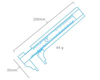 Schieblehre 100 mm Messing