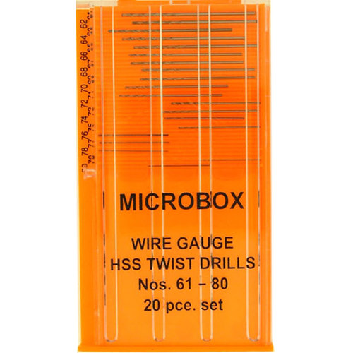 Microbox Bohrer Set (20) .61-.80