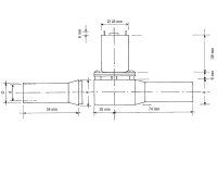 Querstrahlruder 22/25 x 154 mm