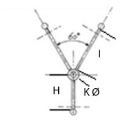 KR-rb301-14 Schiffswellen Abstützung für 2 mm Wellen