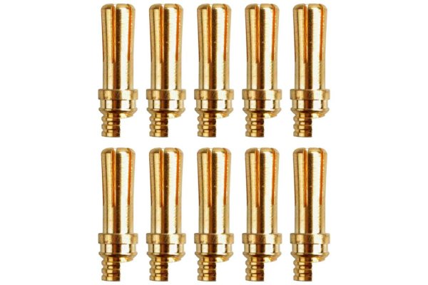 Goldkontakt Ø5,0mm 10 Stecker |Yuki AM-609-10M