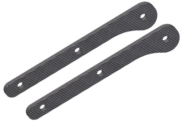 Team Corally - Chassis Brace Stiffener - Front - fits part C-00180-104 - Graphite 2.5mm - 2 pcs