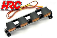 HRC8724AY Lichtset - 1/10 oder Monster Truck - LED - JR Stecker - Dachleuchten Stange - Typ A Gelb