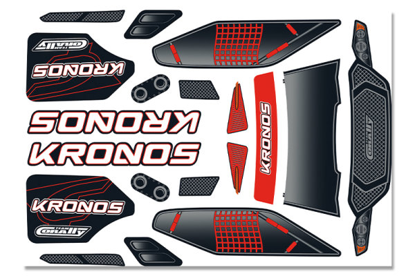 Team Corally - Body Decal Sheet  - Kronos XP 6S - 1 pc