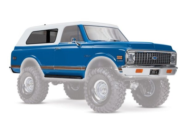 Karosserie Chevrolet Blazer 1972 blau mit Anbauteile