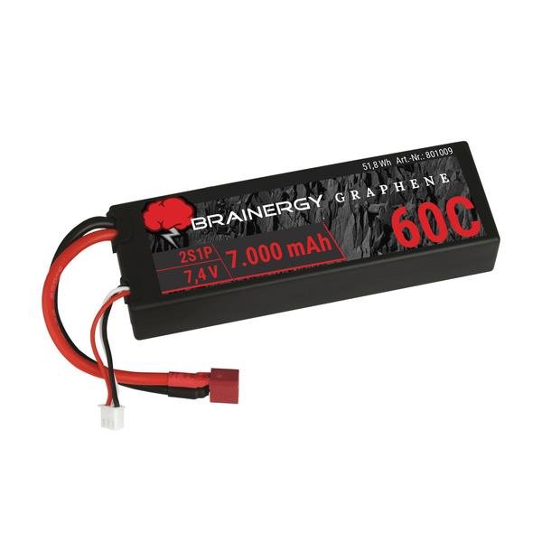 Lipo • 2s1p • 7,4V • 7.200mAh • 45C • BRAINERGY • kompatibel mit Deans T-Plug