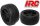 HRC61107B Reifen - 1/10 Buggy - Hinten - montiert - Schwarz Felgen - 2.2\'\' - 12mm hex - Arrow Pattern Radial (2 Stk.) / HRC61107B