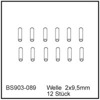 Welle  2x9,5mm (12 St&uuml;ck) - BEAST BX / TX