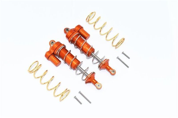 Aluminium L-Shape Piggy Back Dämpfer v/h 125mm orange