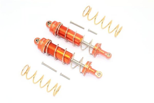 Aluminium Öldruckstoßdämpfer v/h 125mm orange