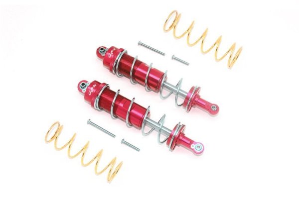 Aluminium Öldruckstoßdämpfer v/h 125mm rot